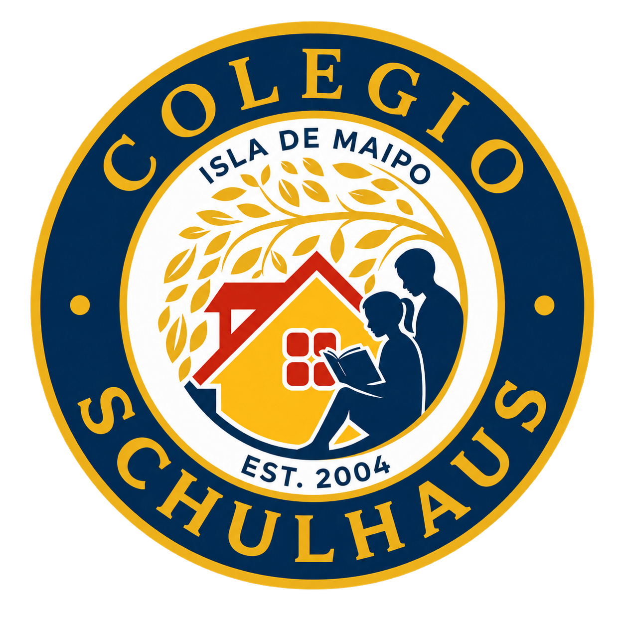 Escudo del Colegio Schulhaus, Isla de Maipo